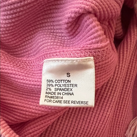 Sundry Sunnyside Waffle-knit Jogger Iconic Pink Pants Size S - Picture 6 of 8